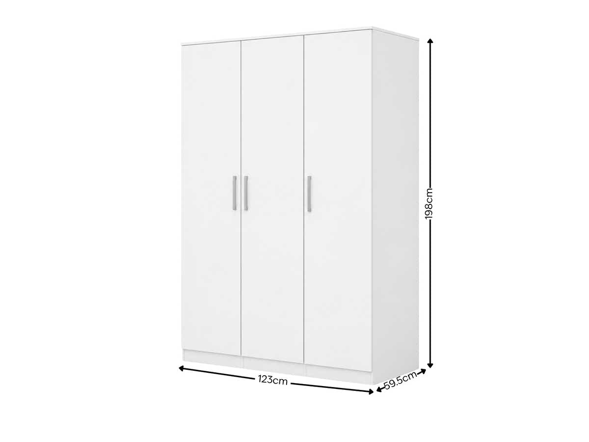 Enkel 3-Door Wardrobe