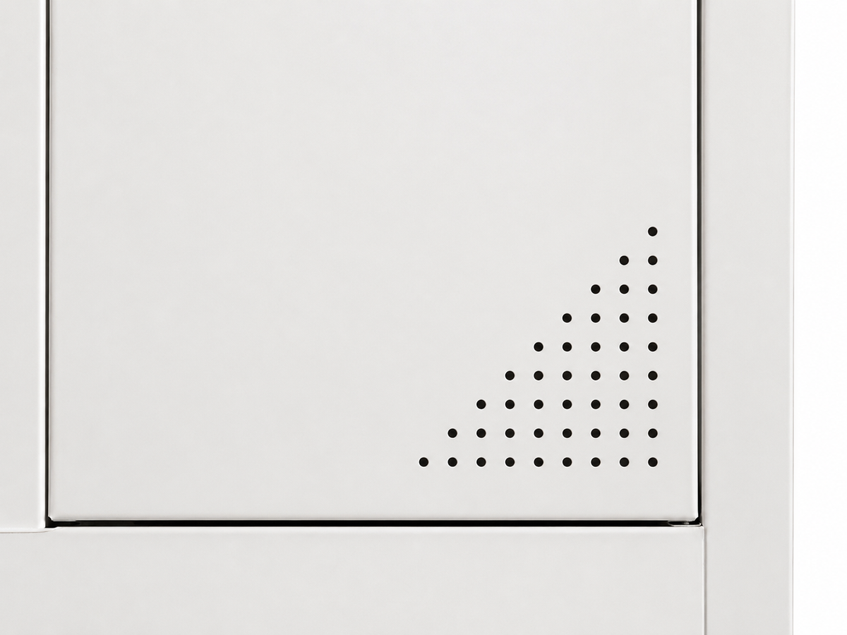 6-Door Locker - Creamy White