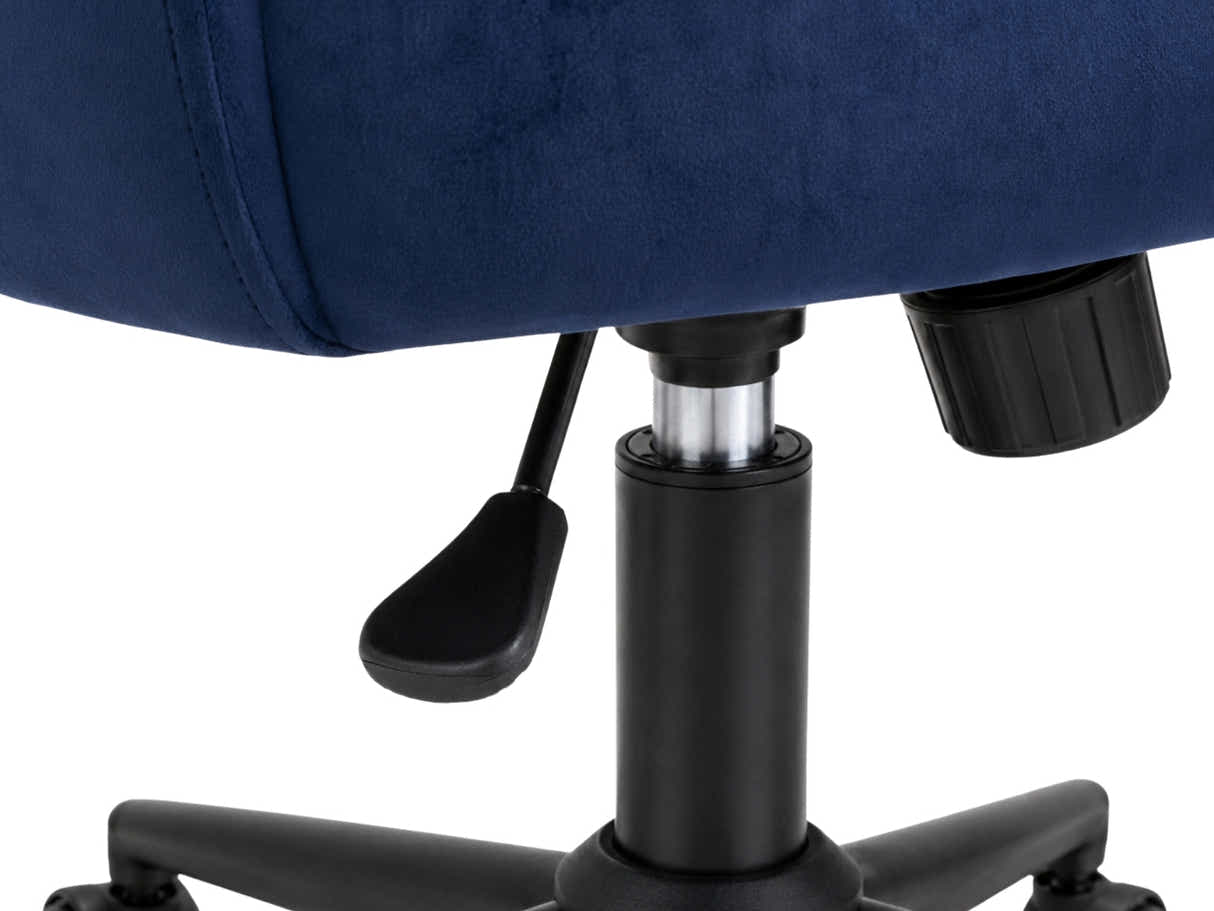 Lilac Velvet Office Chair - Blue