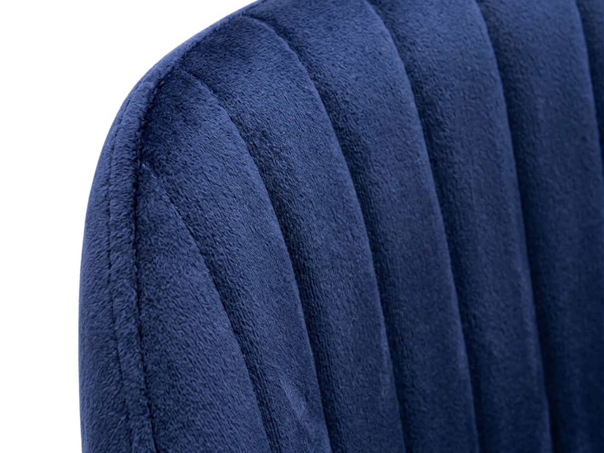 Lilac Velvet Office Chair - Blue