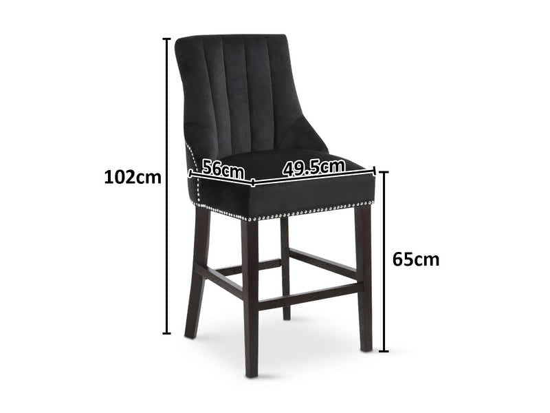 Bar Stool Chairs x2 black