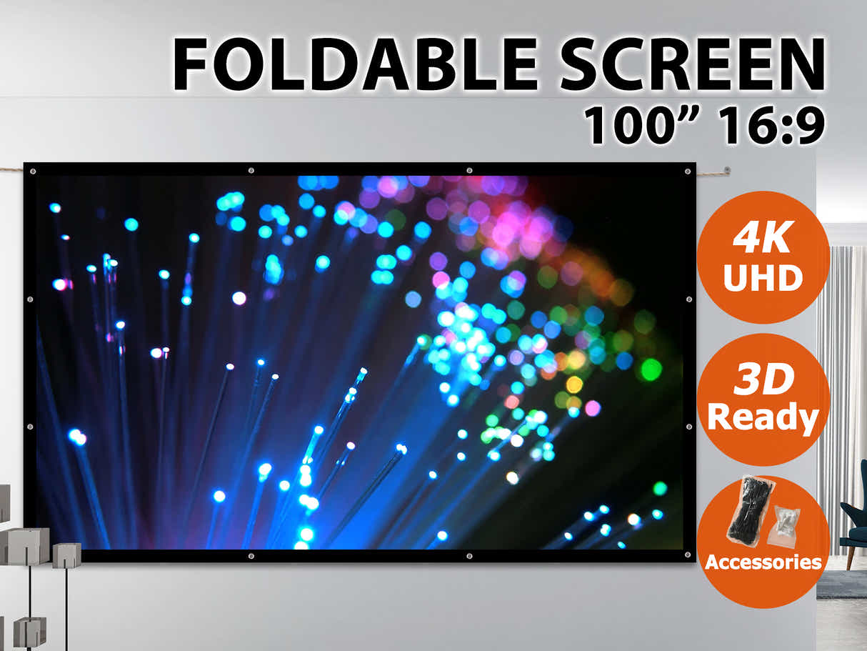 DS Collapsible Screen 100'' 16:9