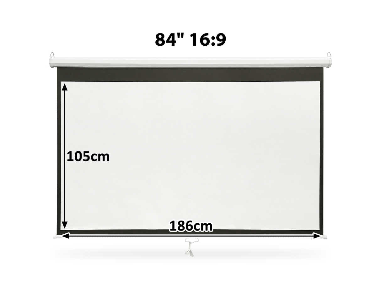 Projector Screen 84'' 16:9 Wide Screen