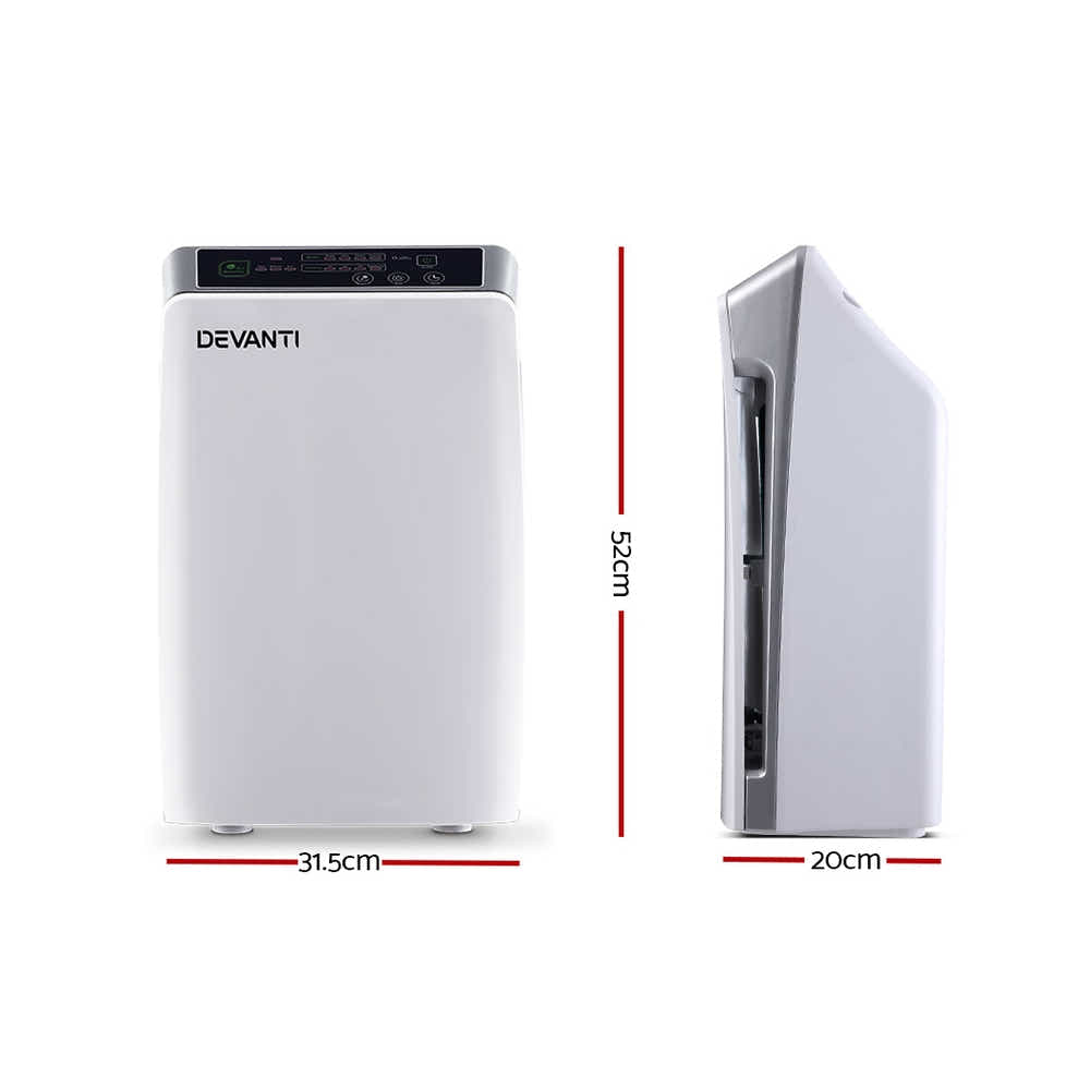 DS NA Devanti Air Purifier Cleaner Home Purifiers Odour Sensor HEPA Filter