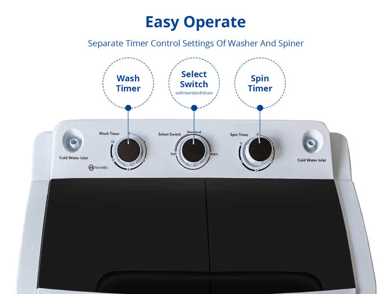 Portable Twin Tub Washing Machine 5KG