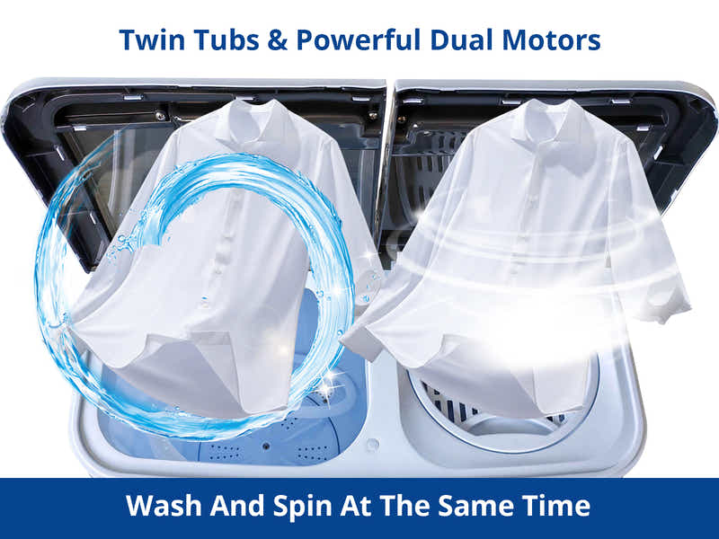 Portable Twin Tub Washing Machine 5KG