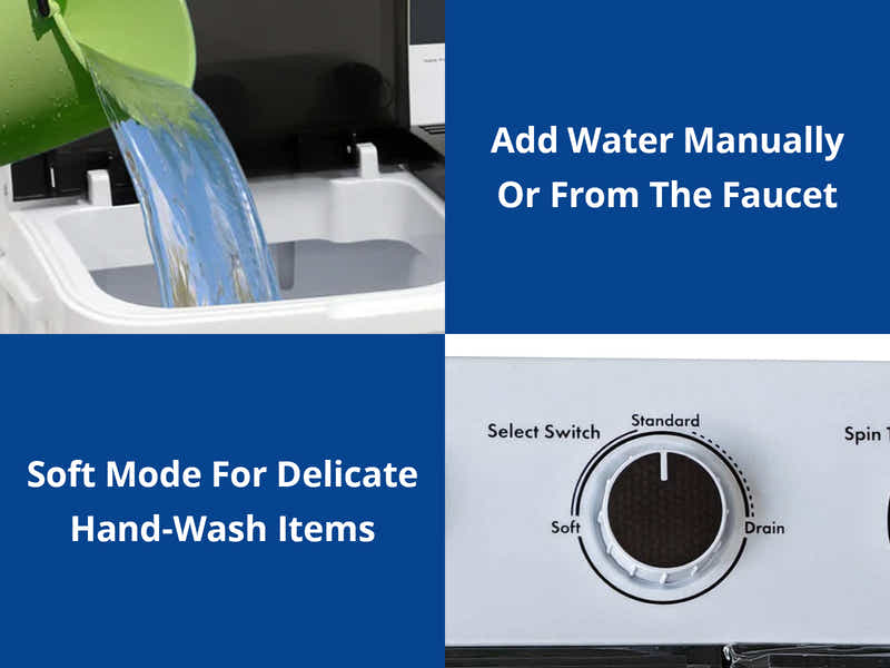 Portable Twin Tub Washing Machine 5KG