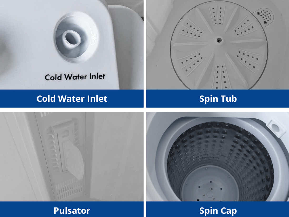 Portable Twin Tub Washing Machine 5KG