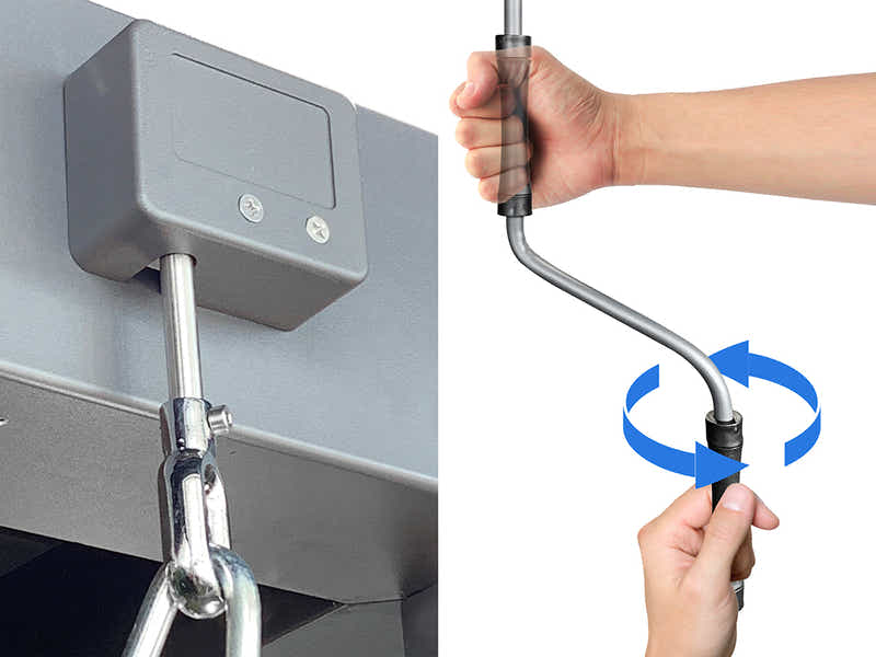 Aluminum Louvre Roof Pergola Grey - 3m x 3m