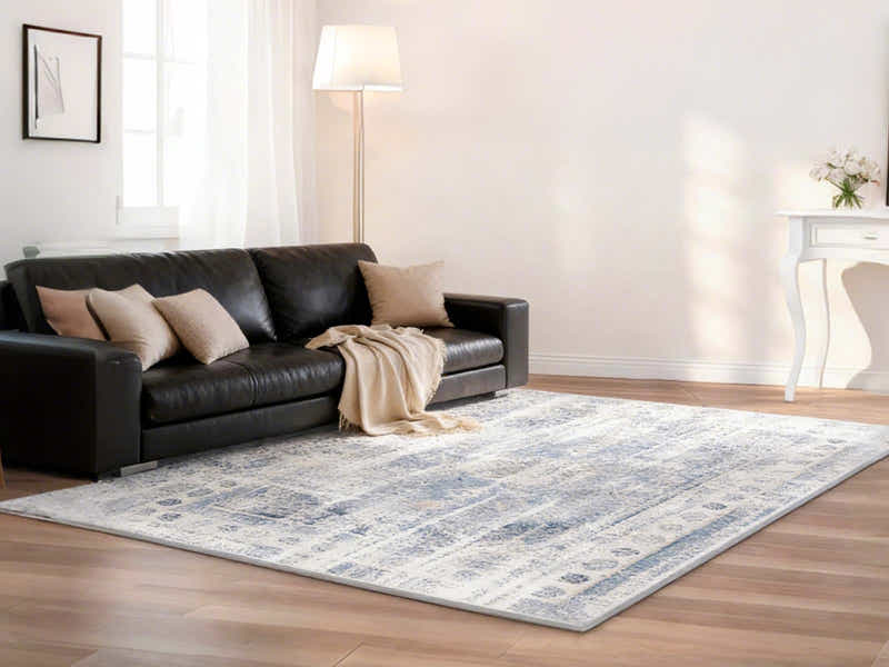 Printed Rug 200x300 Vintage Blue