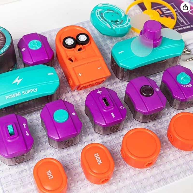 DS BS 45Pcs Science Experiments Circuit Board Kit