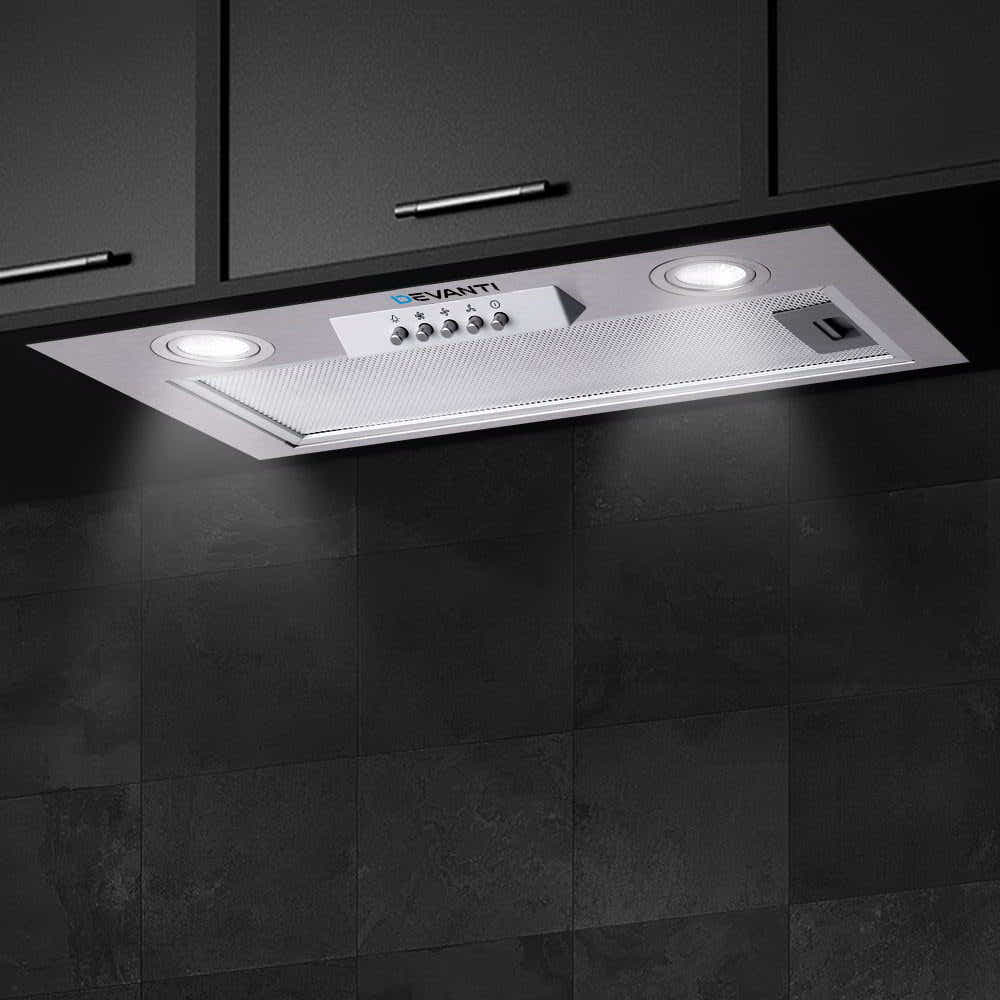 DS NA Devanti 520mm Range Hood 52cm Rangehood Stainless Steel