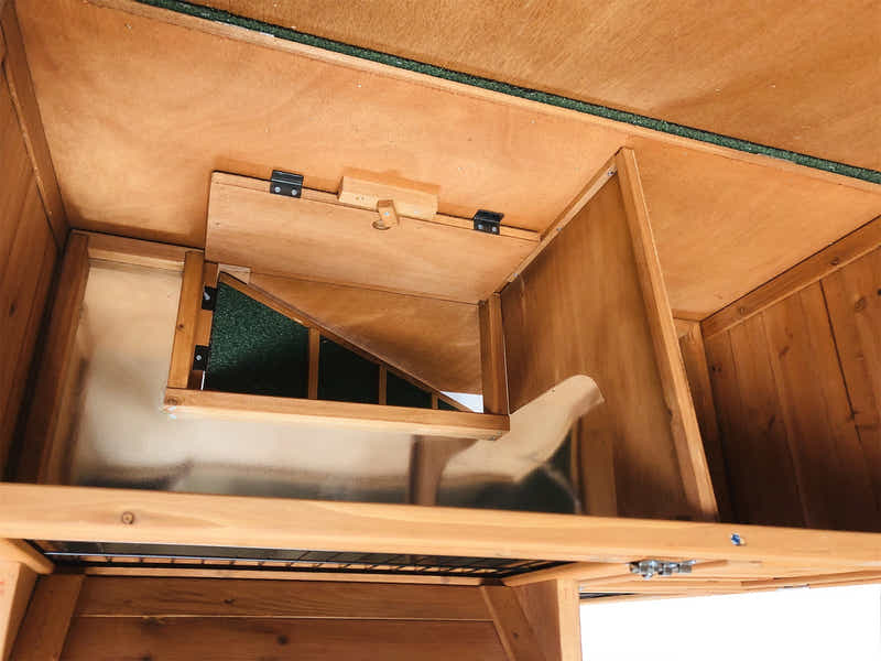 Wooden Rabbit Hutch - 92cm