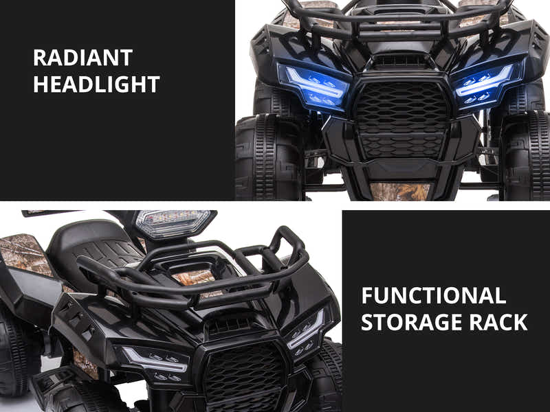 DS Kids Ride On ATV - Black