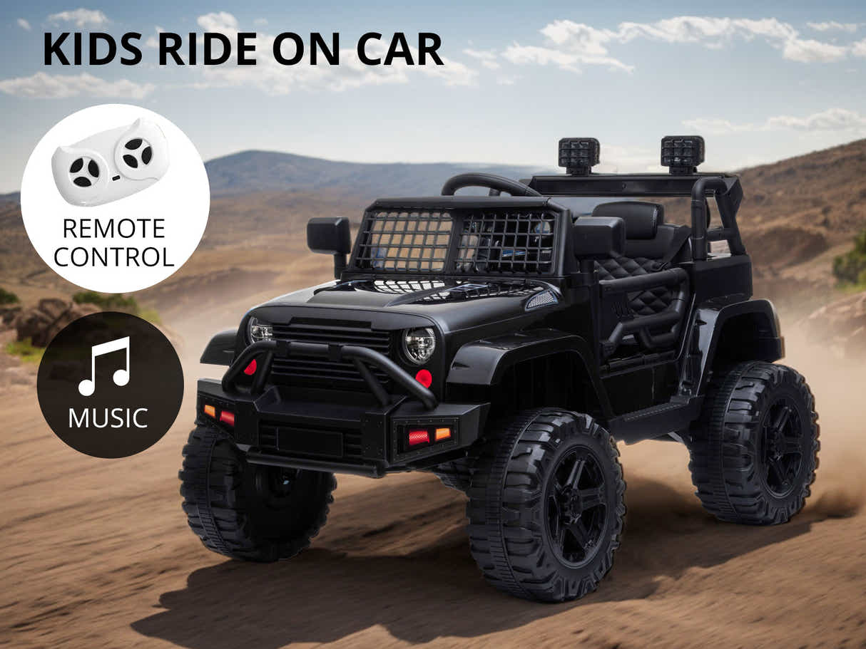 Kids Ride On Jeep - Black
