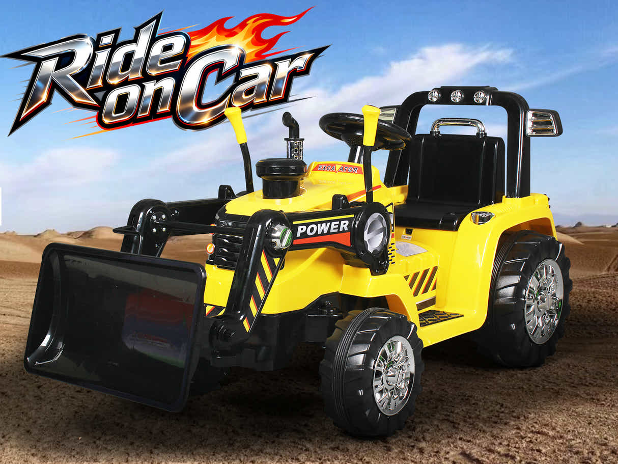 Kids Ride On Bulldozer - Yellow