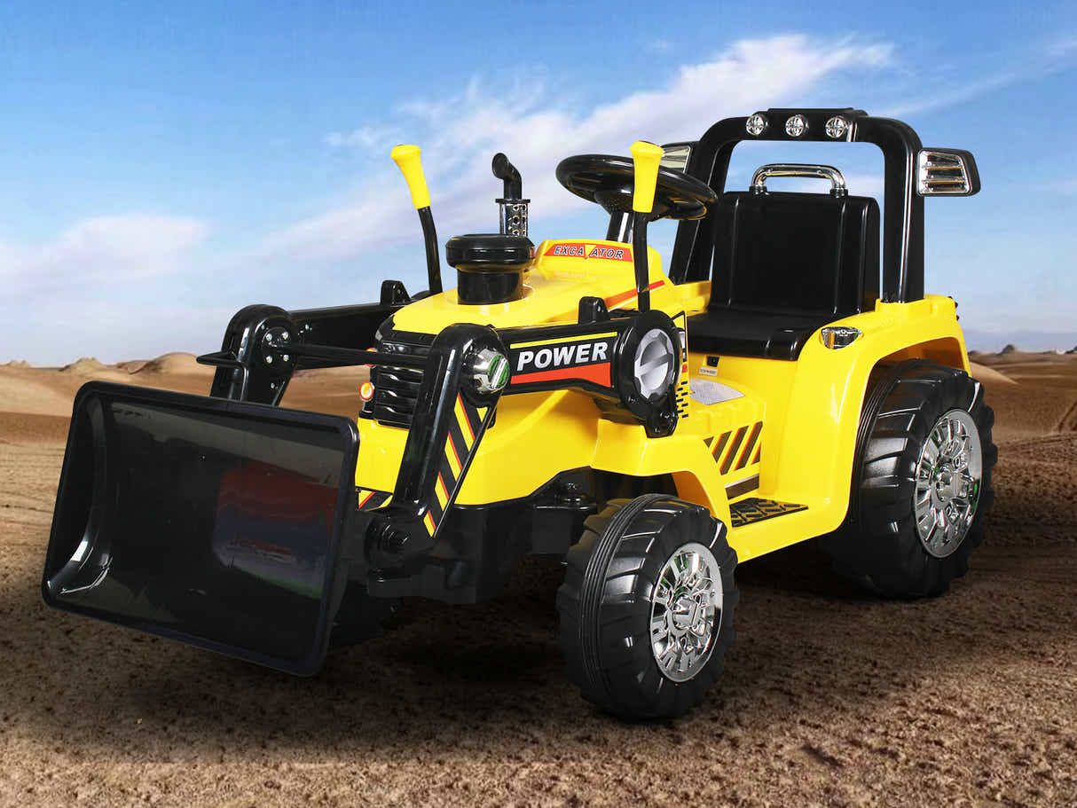 Kids Ride On Bulldozer - Yellow