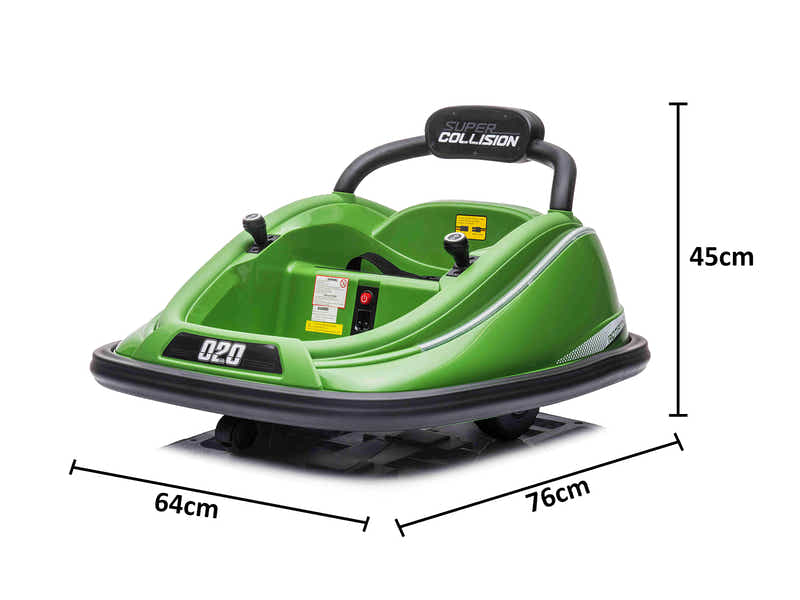 Kids Ride On Bumper Car - Green