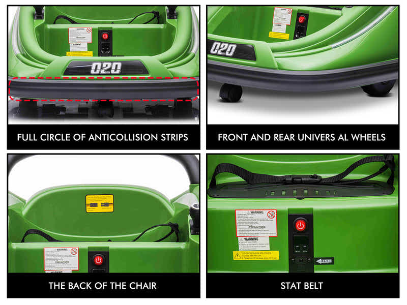 Kids Ride On Bumper Car - Green