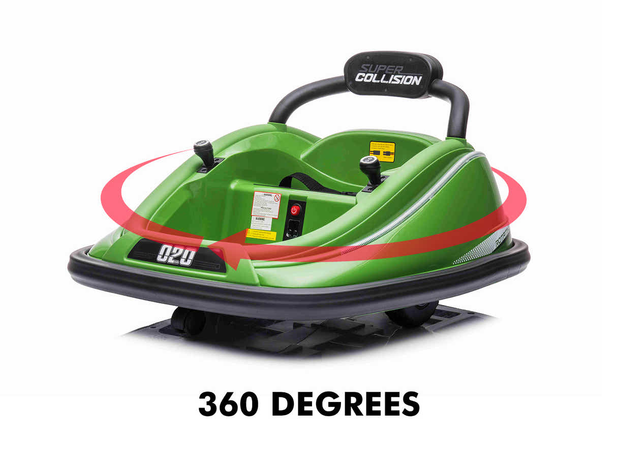 Kids Ride On Bumper Car - Green