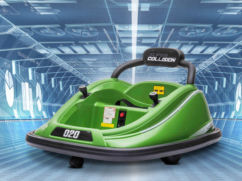 Kids Ride On Bumper Car - Green
