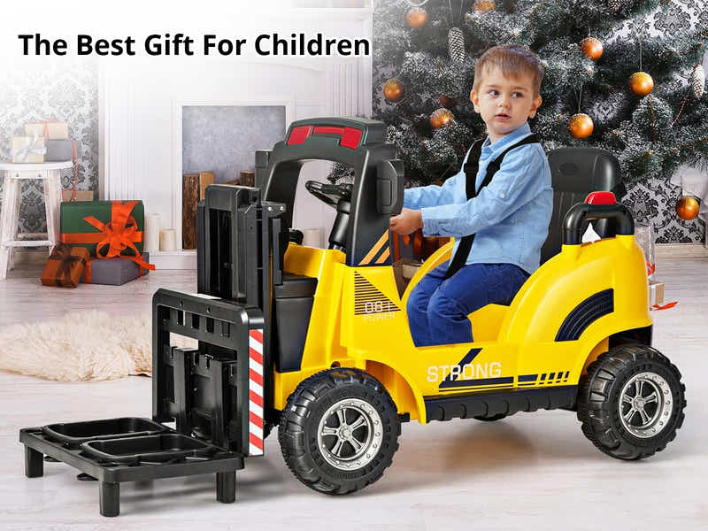 Ride On Forklift Yellow