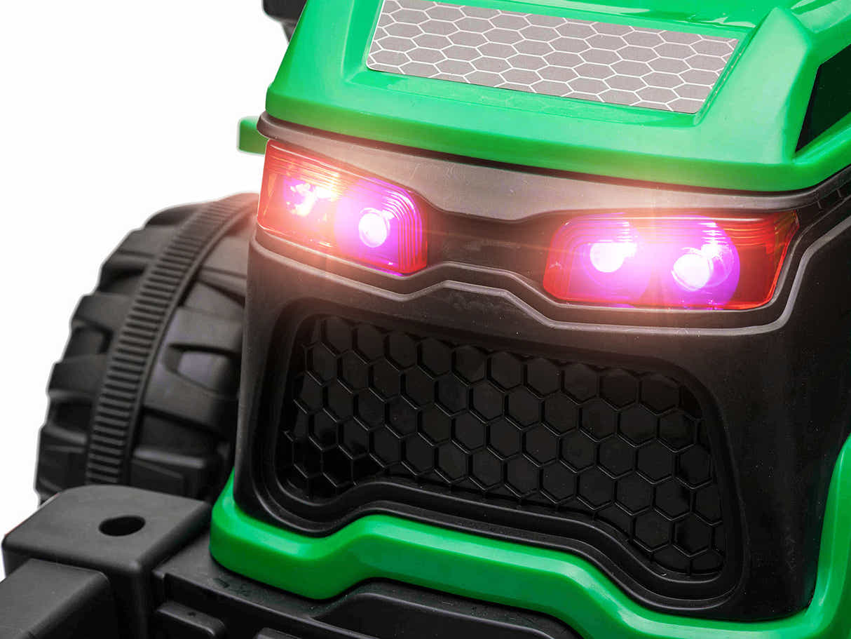Kids Ride On Sweeper With Trash Can - Green