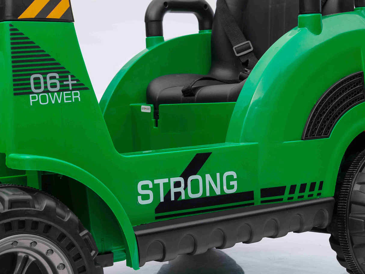 Kids Ride On Sweeper With Trash Can - Green