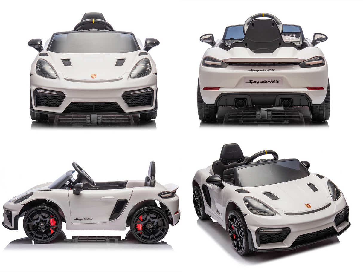Kids Ride On Car Licensed Porsche 718 - White