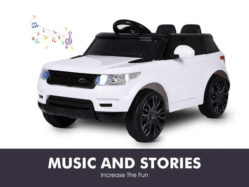 Kids Ride On Car Range Rover - White