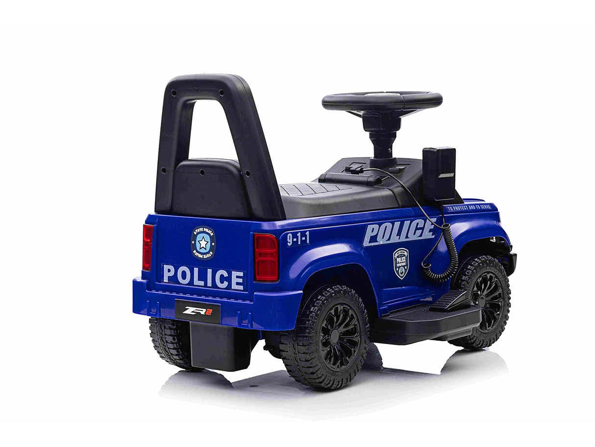 Kids Ride On Police Car - Blue