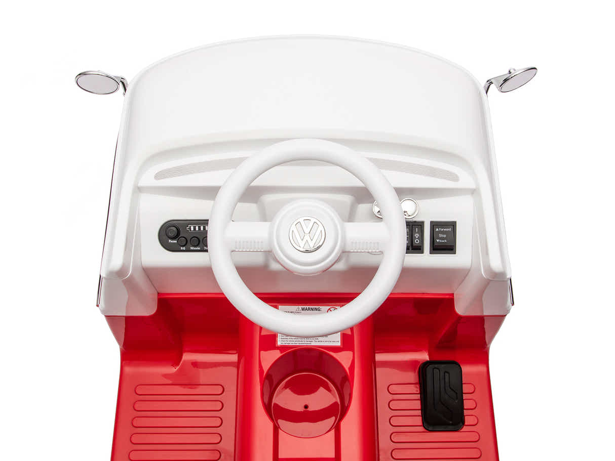 Kids Ride On Bus Licensed VW - Red
