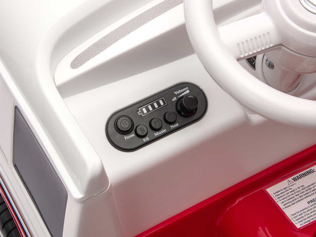 Kids Ride On Bus Licensed VW - Red