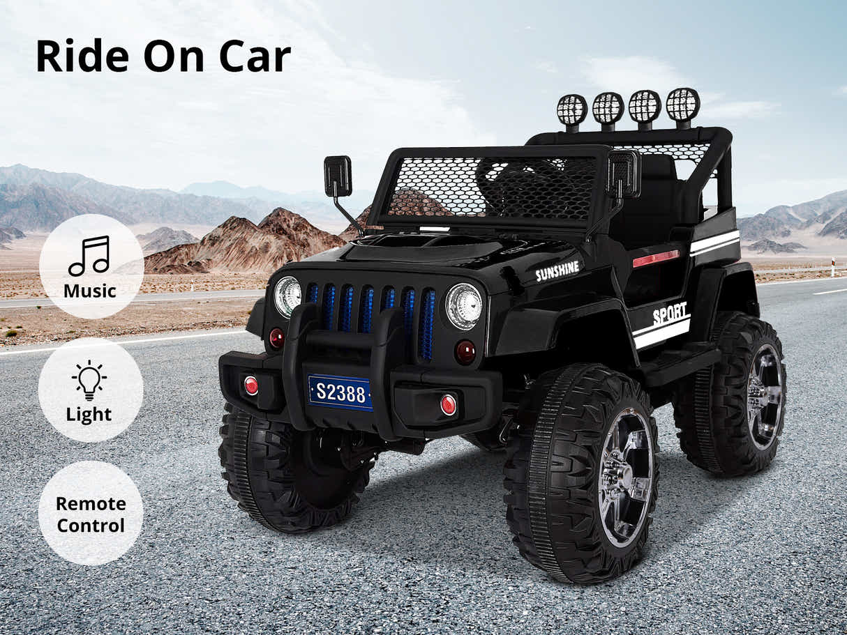 Kids Ride On Jeep Upgrade - Black