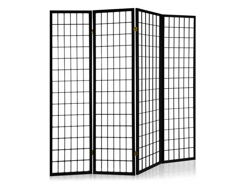 4-Panel Room Divider C M1 - Black