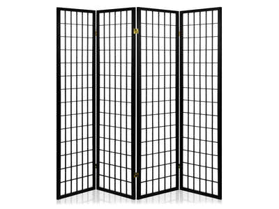 4-Panel Room Divider C M1 - Black
