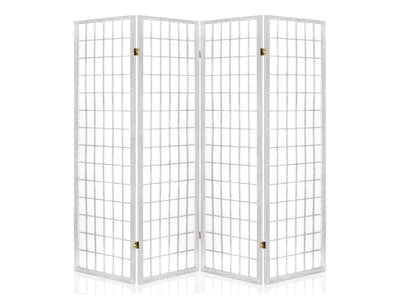 4-Panel Room Divider C M1 - White