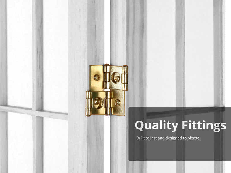 4-Panel Room Divider C M1 - White