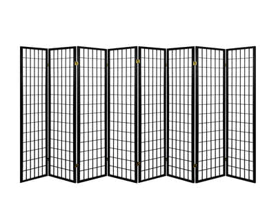 8-Panel Room Divider C M1 - Black