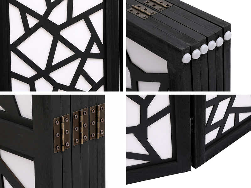 6-Panel Room Divider C M7 - Black