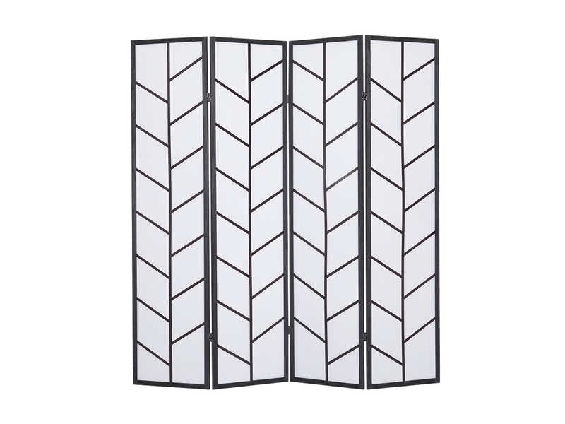 4-Panel Room Divider D P1 - Black