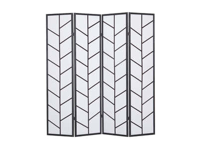 4-Panel Room Divider D P1 - Black