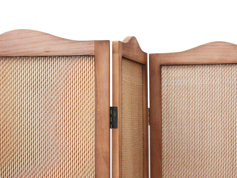 6-Panel Room Divider D S2 - Brown