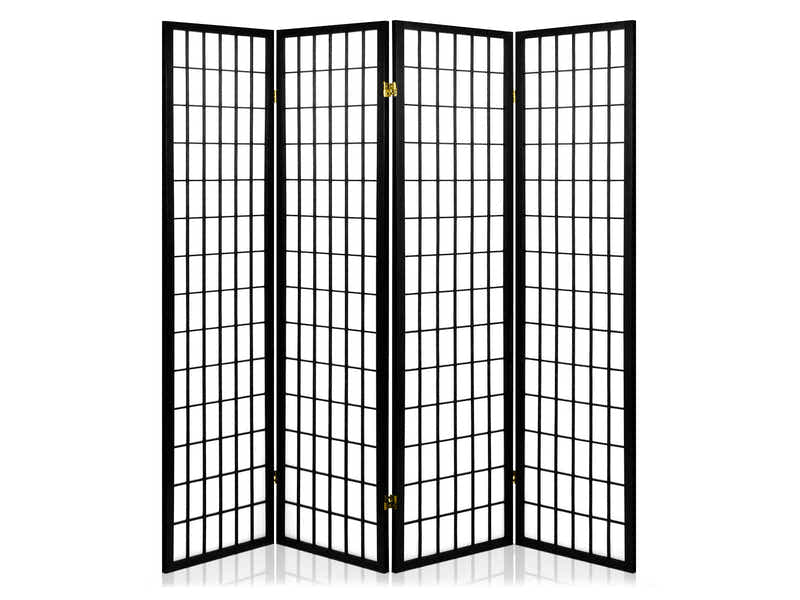 DS Room divider E P1 4 panel Black