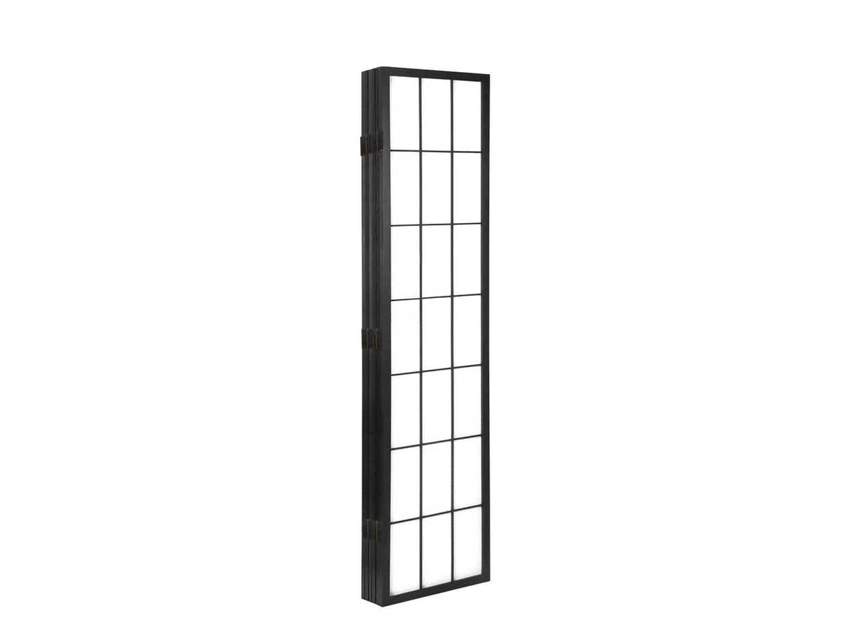 Room divider E P3 6 panel Black