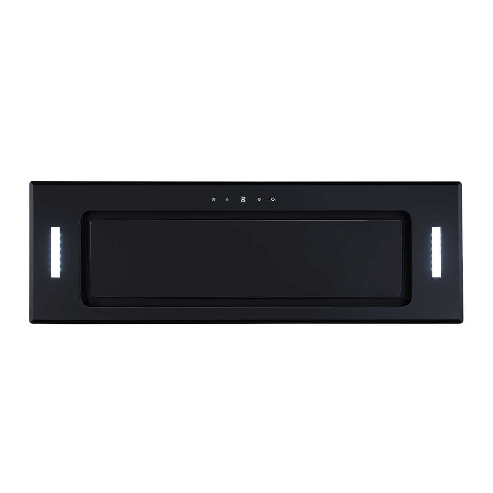 Parmco TURBO PAK PLUS 900MM BLACK GLASS 1000M3H