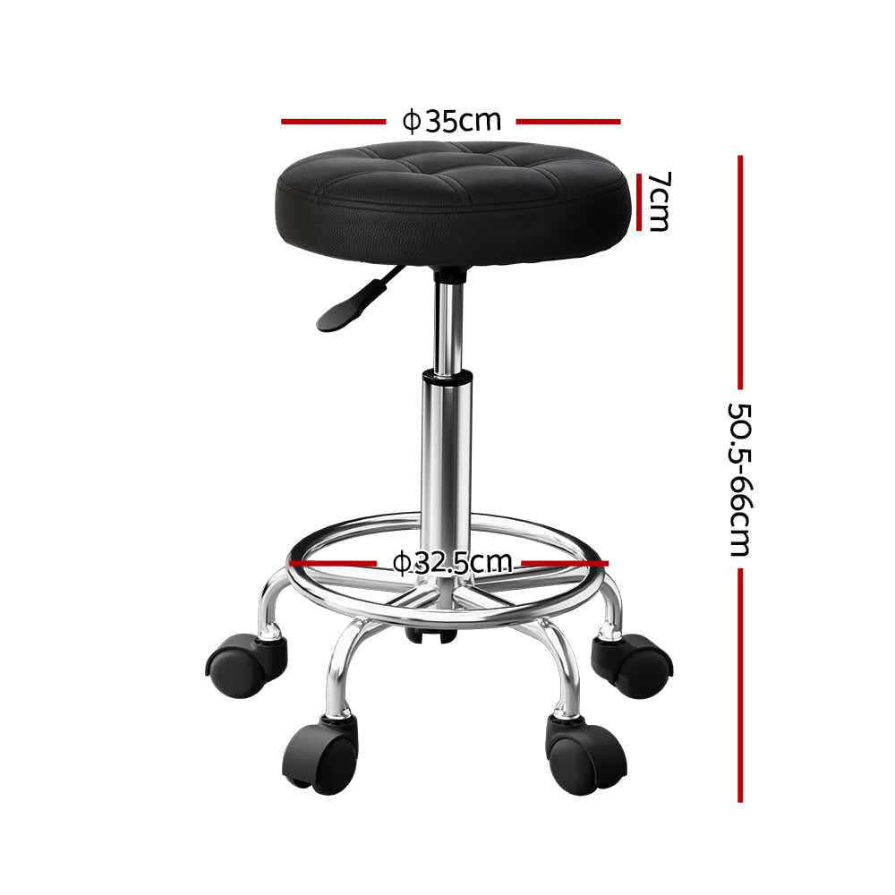 DS NA Artiss Salon Stool Round Swivel Chairs