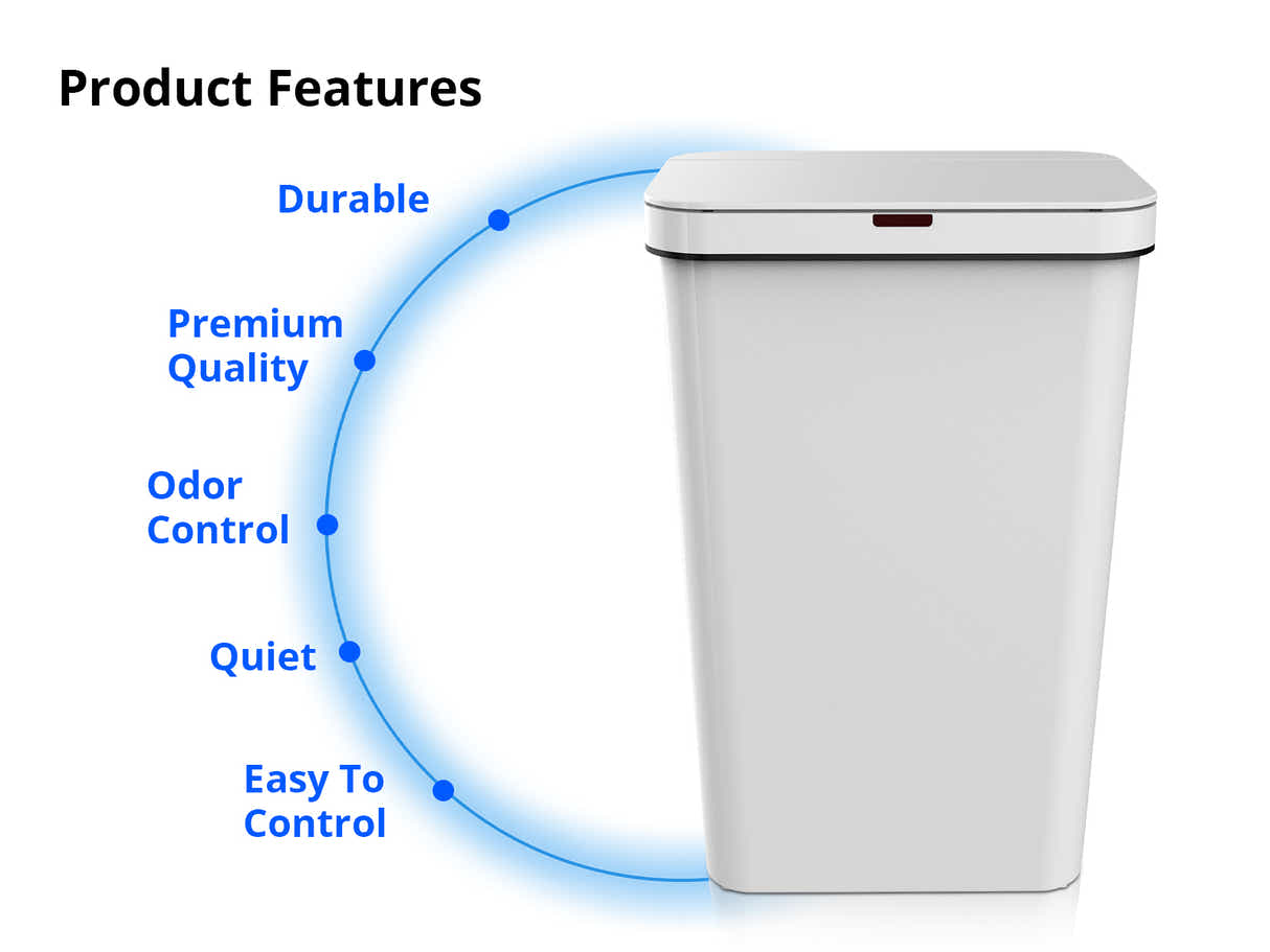Sensor Bin Plastic Sensor Bin White 50L
