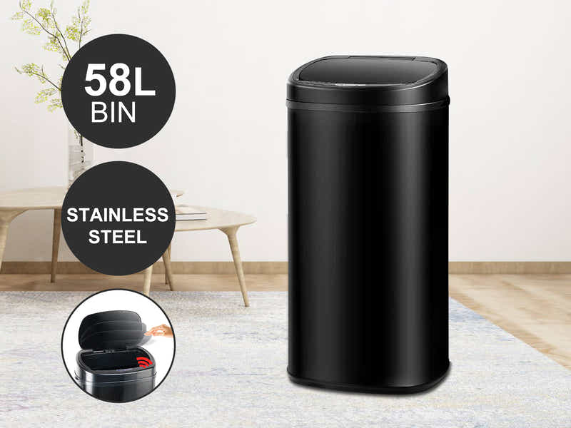 DS 58L Square Sensor Bin Black