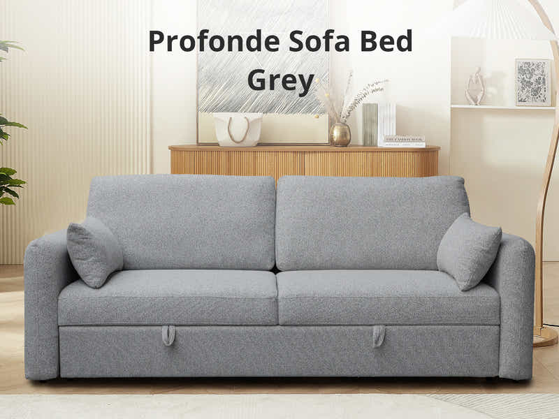 Profonde Pull Out Sofa Bed - Grey